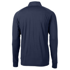 Buffalo Bills Cutter & Buck Big & Tall Adapt Eco DryTec Raglan Quarter-Zip Jacket Navy | NFL