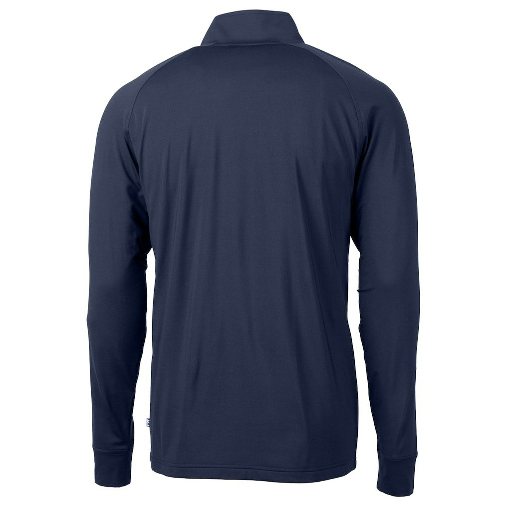 Washington Commanders Cutter & Buck Big & Tall Americana Adapt Eco DryTec Raglan Quarter-Zip Jacket Navy | NFL
