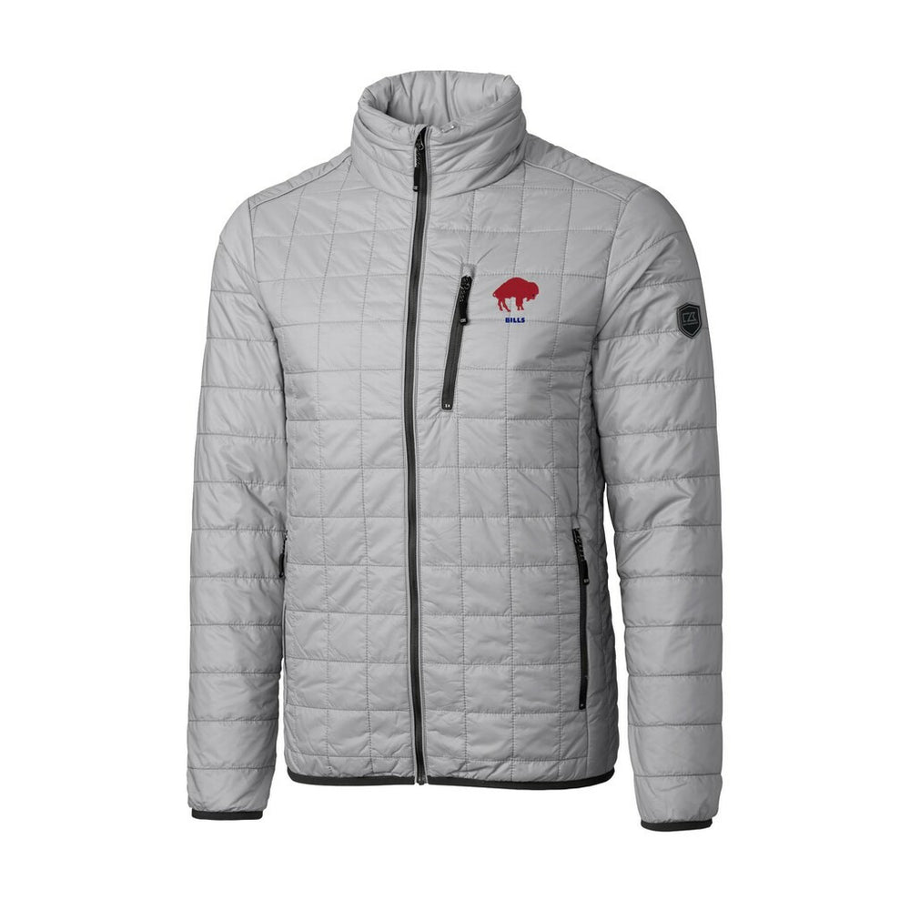 Buffalo Bills Cutter & Buck Big & Tall Rainier PrimaLoft Eco Insulated Full-Zip Puffer Jacket Gray | NFL