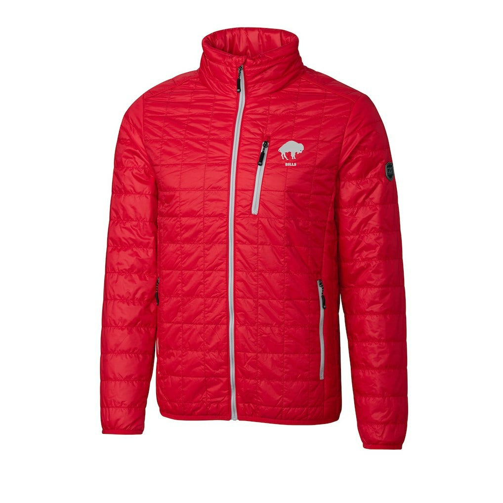 Buffalo Bills Cutter & Buck Big & Tall Rainier PrimaLoft Eco Insulated Full-Zip Puffer Jacket Red | NFL