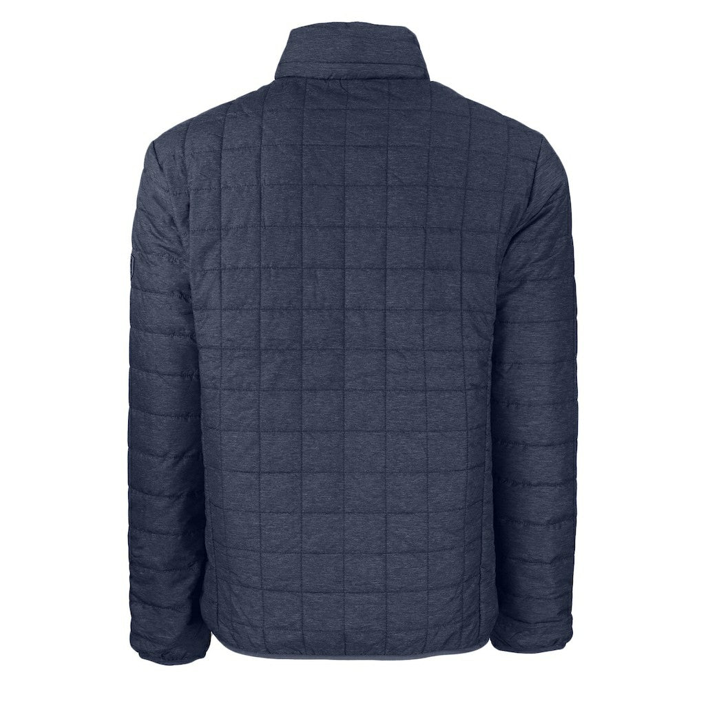 New England Patriots Cutter & Buck Big & Tall Rainier PrimaLoft Eco Insulated Full-Zip Hoodie Puffer Jacket Navy | NFL