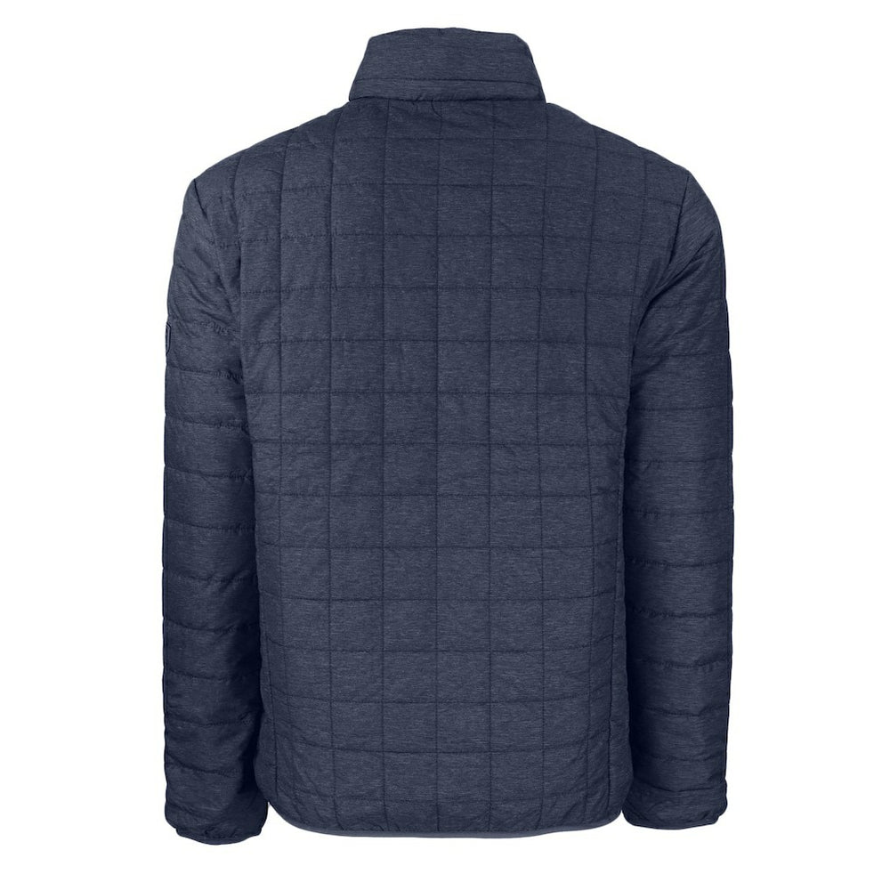 New England Patriots Cutter & Buck Big & Tall Rainier PrimaLoft Eco Insulated Full-Zip Hoodie Puffer Jacket Navy | NFL