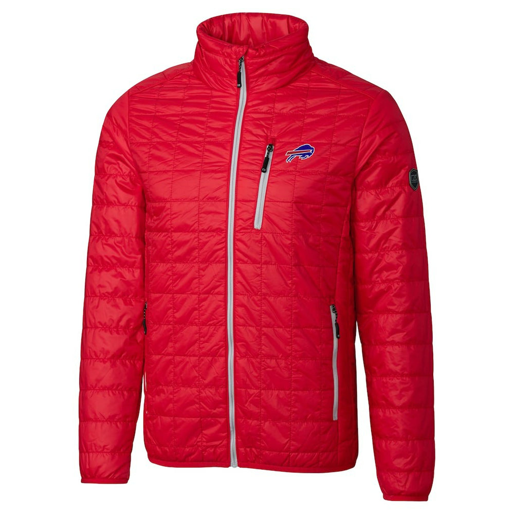 Buffalo Bills Cutter & Buck Big & Tall Rainier PrimaLoft Eco Insulated Full-Zip Hoodie Puffer Jacket Red | NFL