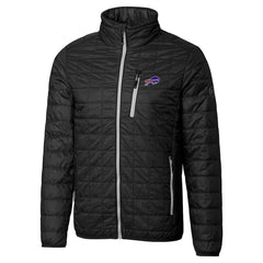 Buffalo Bills Cutter & Buck Big & Tall Rainier PrimaLoft Eco Insulated Full-Zip Hoodie Puffer Jacket Black | NFL