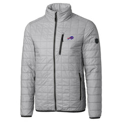 Buffalo Bills Cutter & Buck Big & Tall Rainier PrimaLoft Eco Insulated Full-Zip Hoodie Puffer Jacket Gray | NFL