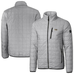 Baltimore Ravens Cutter & Buck Big & Tall Rainier PrimaLoft Eco Insulated Full-Zip Hoodie Puffer Jacket Gray | NFL