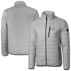 Indianapolis Colts Cutter & Buck Big & Tall Rainier PrimaLoft Eco Insulated Full-Zip Hoodie Puffer Jacket Gray | NFL
