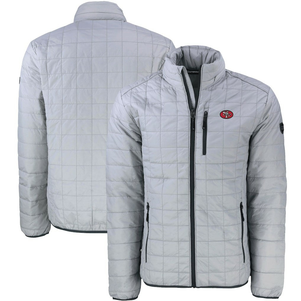 San Francisco 49ers Cutter & Buck Big & Tall Rainier PrimaLoft Eco Insulated Full-Zip Puffer Jacket Gray | NFL