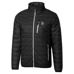 Minnesota Vikings Cutter & Buck Big & Tall Rainier PrimaLoft Eco Insulated Full-Zip Hoodie Puffer Jacket Black | NFL