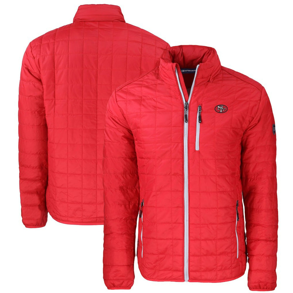 San Francisco 49ers Cutter & Buck Big & Tall Rainier PrimaLoft Eco Insulated Full-Zip Puffer Jacket Red | NFL