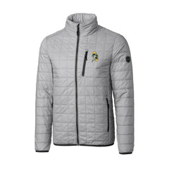 Green Bay Packers Cutter & Buck Big & Tall Rainier PrimaLoft Eco Insulated Full-Zip Puffer Jacket Gray | NFL
