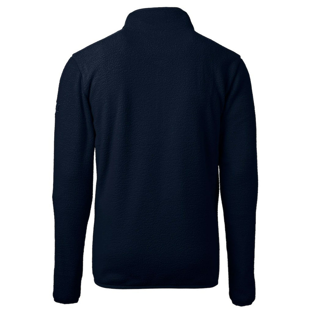 Buffalo Bills Cutter & Buck Big & Tall Cascade Eco Fleece Quarter-Zip Jacket Navy | NFL