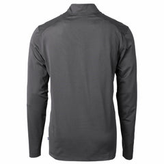Detroit Lions Cutter & Buck Big & Tall Virtue Eco Pique Micro Stripe Tri-Blend Quarter-Zip Jacket Black | NFL
