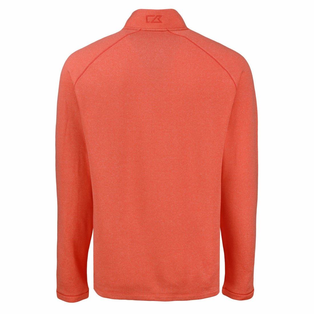 Denver Broncos Cutter & Buck Peshastin Eco Fleece Tri-Blend Raglan Recycled Quarter-Zip Jacket Heather Orange | NFL