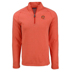 Cincinnati Bengals Cutter & Buck Peshastin Eco Fleece Tri-Blend Raglan Recycled Quarter-Zip Jacket Heather Orange | NFL