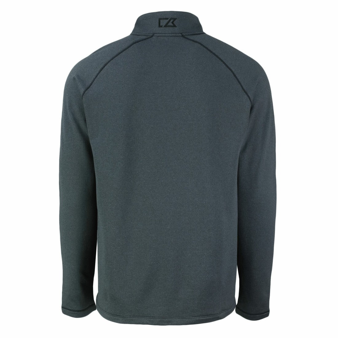 Green Bay Packers Cutter & Buck Peshastin Eco Fleece Tri-Blend Raglan Recycled Quarter-Zip Jacket Heather Black | NFL