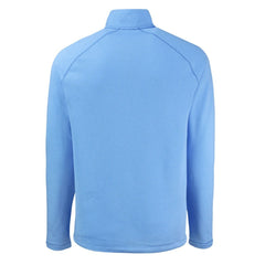 Carolina Panthers Cutter & Buck Peshastin Eco Fleece Tri-Blend Raglan Recycled Quarter-Zip Jacket Heather Blue | NFL