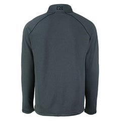 Miami Dolphins Cutter & Buck Peshastin Eco Fleece Tri-Blend Raglan Recycled Quarter-Zip Jacket Heather Black | NFL