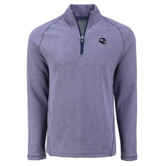 Minnesota Vikings Cutter & Buck Peshastin Eco Fleece Tri-Blend Raglan Recycled Quarter-Zip Jacket Heather Purple | NFL