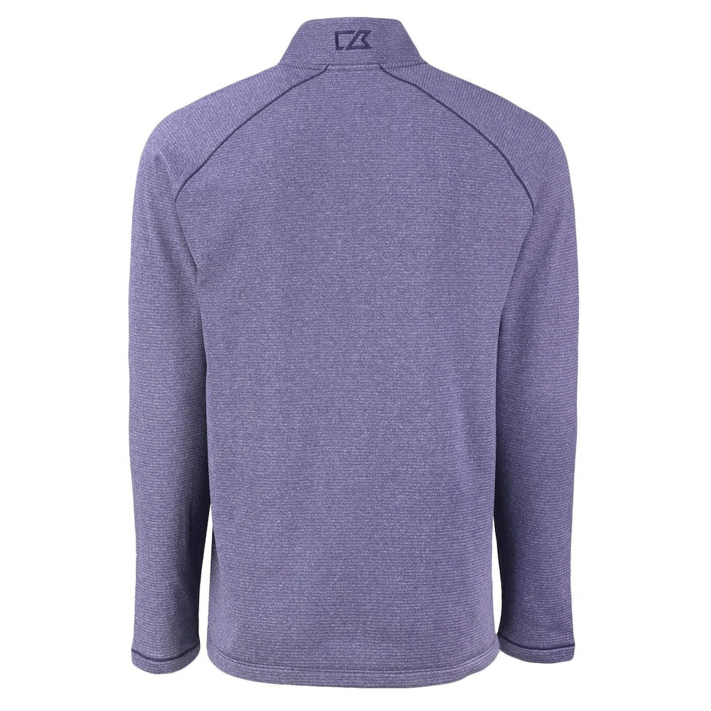 Minnesota Vikings Cutter & Buck Peshastin Eco Fleece Tri-Blend Raglan Recycled Quarter-Zip Jacket Heather Purple | NFL