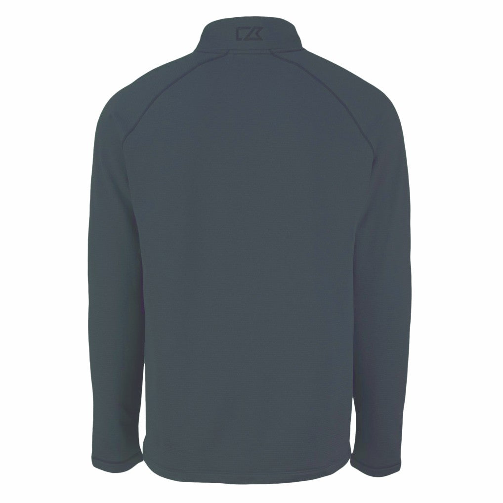 New York Jets Cutter & Buck Peshastin Eco Fleece Recycled Half-Zip Top Heather Black | NFL