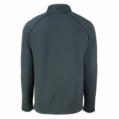 Tampa Bay Buccaneers Cutter & Buck Peshastin Eco Fleece Tri-Blend Raglan Recycled Quarter-Zip Jacket Heather Black | NFL