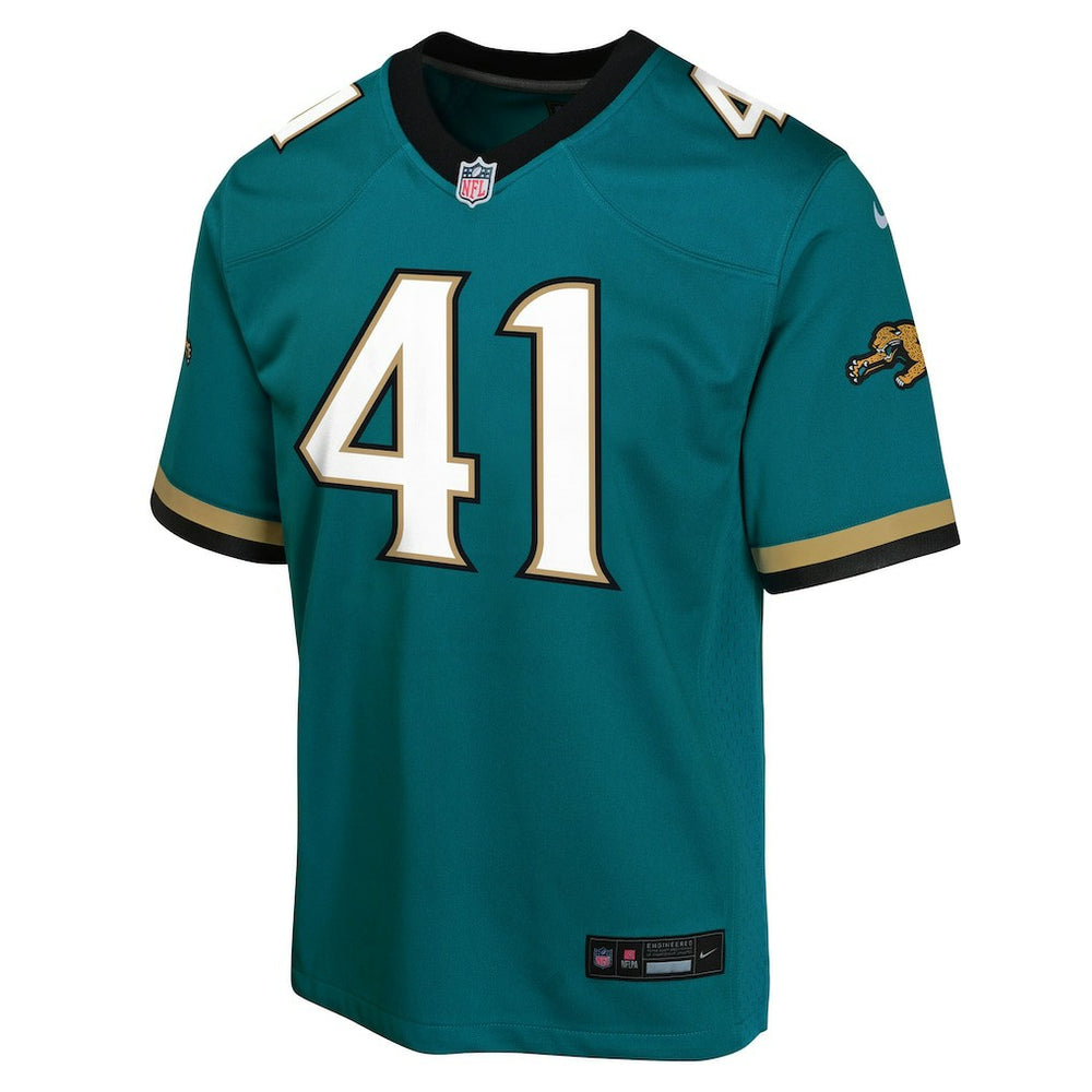 Josh Hines-Allen Jacksonville Jaguars Youth Alternate 2 Prowler Throwback Game Jersey Teal | Nike for Sale