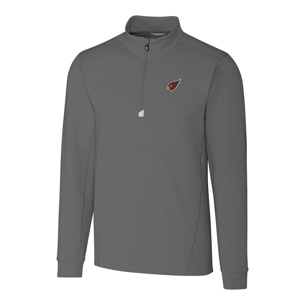 Arizona Cardinals Cutter & Buck Big & Tall Traverse Stretch Quarter-Zip Top Gray | NFL