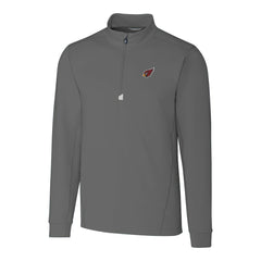 Arizona Cardinals Cutter & Buck Big & Tall Traverse Stretch Quarter-Zip Top Gray | NFL