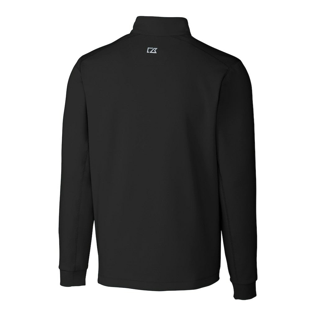Philadelphia Eagles Cutter & Buck Big & Tall Traverse Stretch Quarter-Zip Top Black | NFL