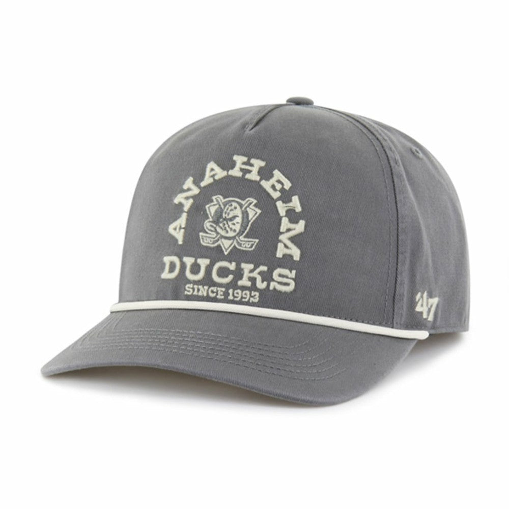 Anaheim Ducks '47 Canyon Ranchero Hitch Adjustable Hat - Charcoal - NHL