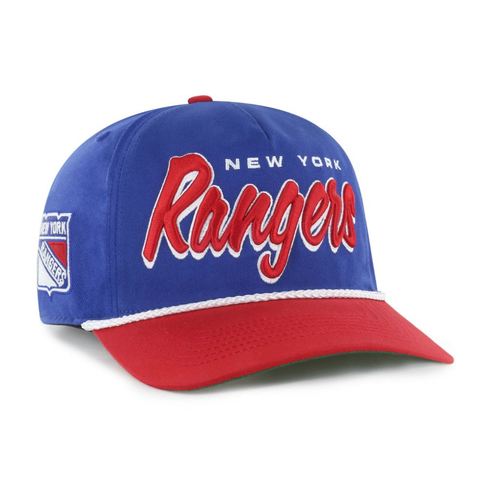 New York Rangers '47 Dropshadow Rope Hitch Adjustable Hat - Blue/Red - NHL