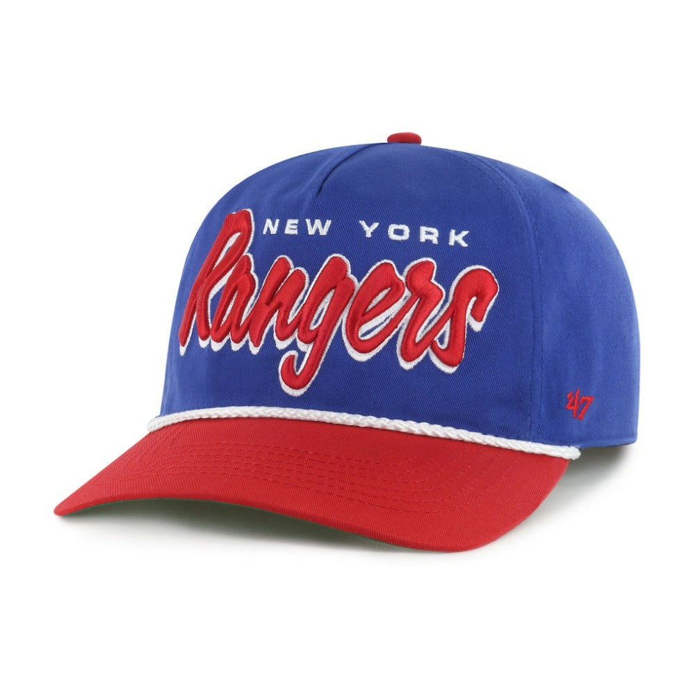 New York Rangers '47 Dropshadow Rope Hitch Adjustable Hat - Blue/Red - NHL