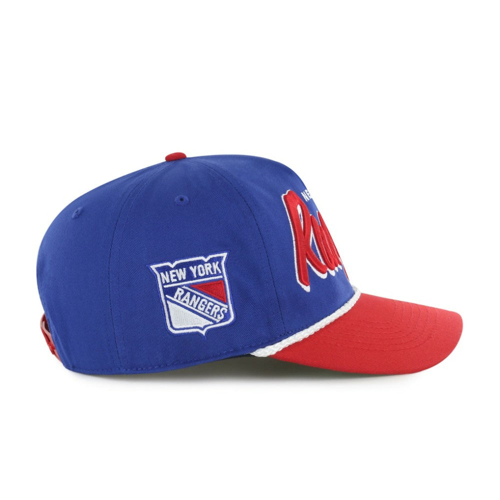 New York Rangers '47 Dropshadow Rope Hitch Adjustable Hat - Blue/Red - NHL