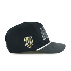 Vegas Golden Knights '47 Dropshadow Rope Hitch Adjustable Hat - Black/Charcoal - NHL