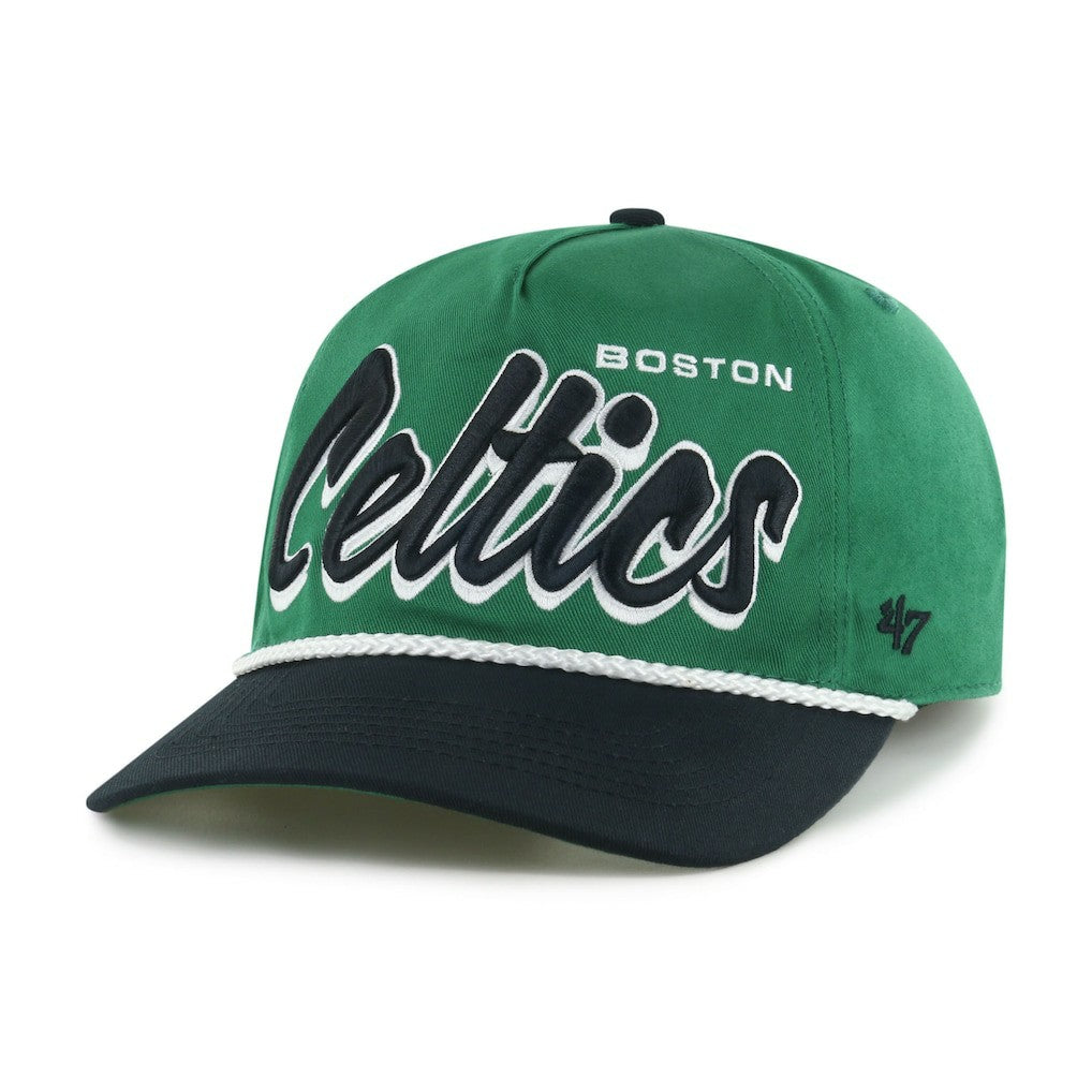 Boston Celtics '47 Dropshadow Rope Hitch Adjustable Hat Kelly Green/Black - NBA