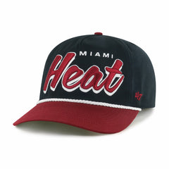 Miami Heat '47 Dropshadow Rope Hitch Adjustable Hat Black/Red - NBA