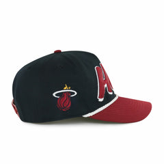 Miami Heat '47 Dropshadow Rope Hitch Adjustable Hat Black/Red - NBA