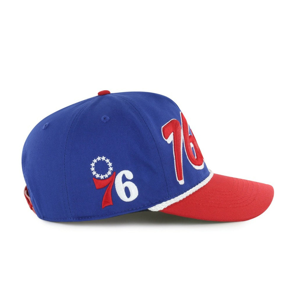 Philadelphia 76ers '47 Dropshadow Rope Hitch Adjustable Hat Royal/Red - NBA