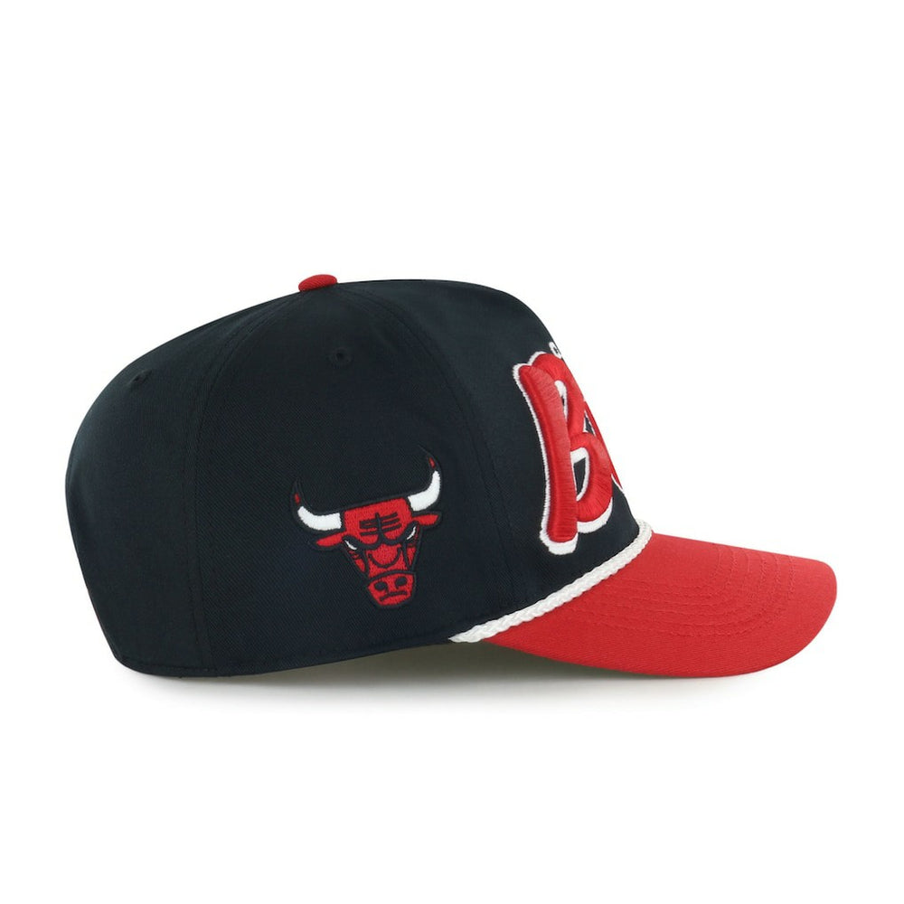 Chicago Bulls '47 Dropshadow Rope Hitch Adjustable Hat Black/Red - NBA