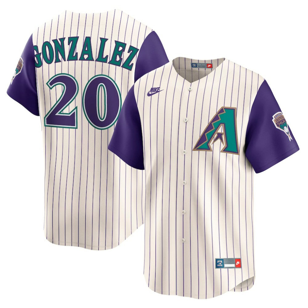 Luis Gonzalez Arizona Diamondbacks Nike Throwback Cooperstown Collection Limited Jersey - MLB
