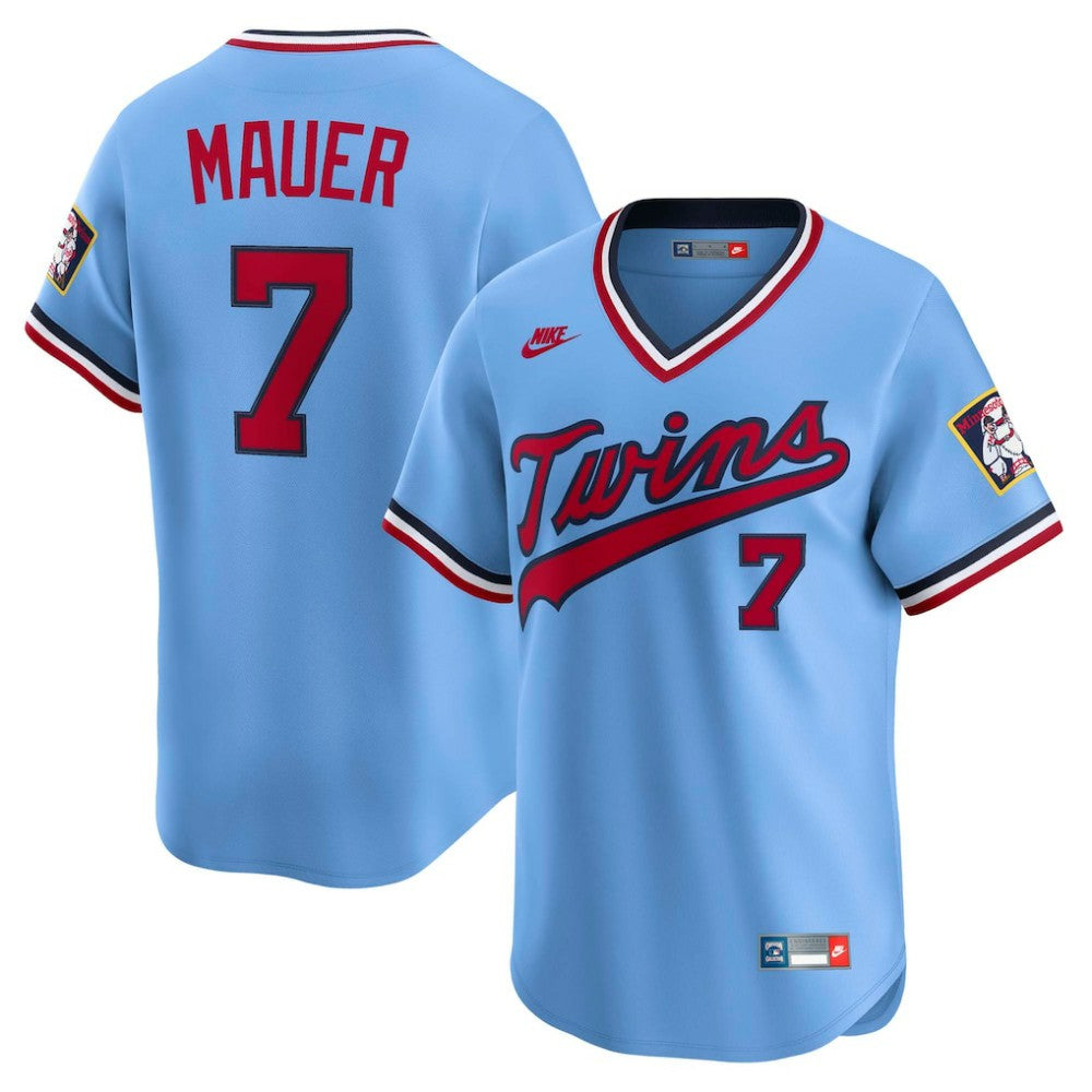 Joe Mauer Minnesota Twins Nike Throwback Cooperstown Collection Limited Jersey - MLB