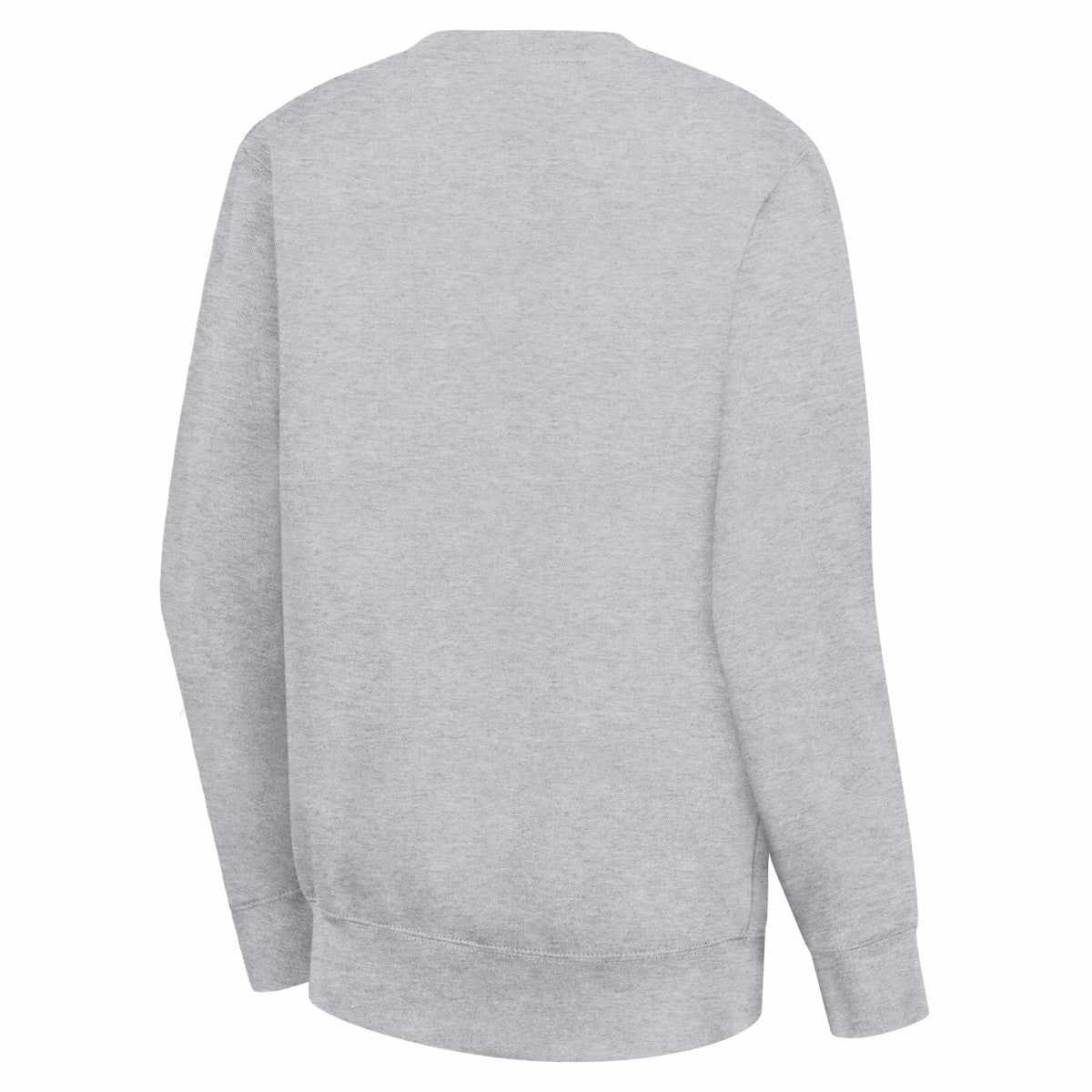 New York Knicks G-III 4Her by Carl Banks Women's Leopard Heart Fleece Pullover Sweatshirt Heather Gray - NBA