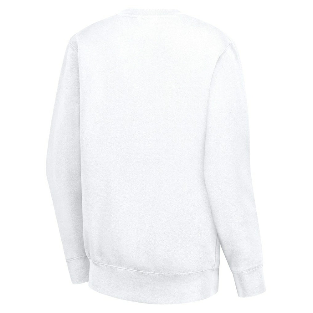 Denver Nuggets G-III 4Her by Carl Banks Women's Leopard Heart Fleece Pullover Sweatshirt White - NBA
