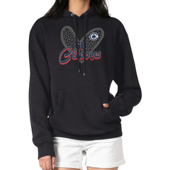 LA Clippers G-III 4Her by Carl Banks Women's Leopard Heart Graphic Fleece Pullover Hoodie Black - NBA