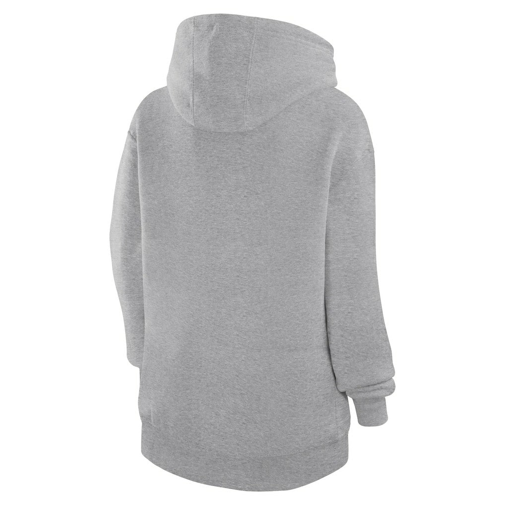 Oklahoma City Thunder G-III 4Her by Carl Banks Women's Leopard Heart Graphic Fleece Pullover Hoodie Heather Gray - NBA