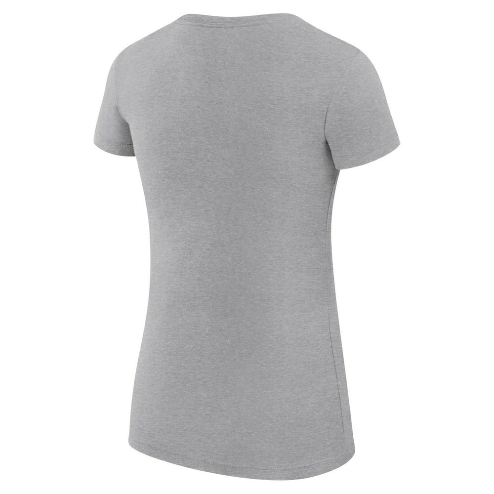 Golden State Warriors G-III 4Her by Carl Banks Women's Super-Slim Fit Lightweight Leopard Heart T-Shirt Heather Gray - NBA