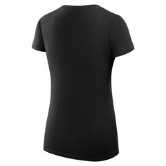 Sacramento Kings G-III 4Her by Carl Banks Women's Super-Slim Fit Lightweight Leopard Heart V-Neck T-Shirt Black - NBA