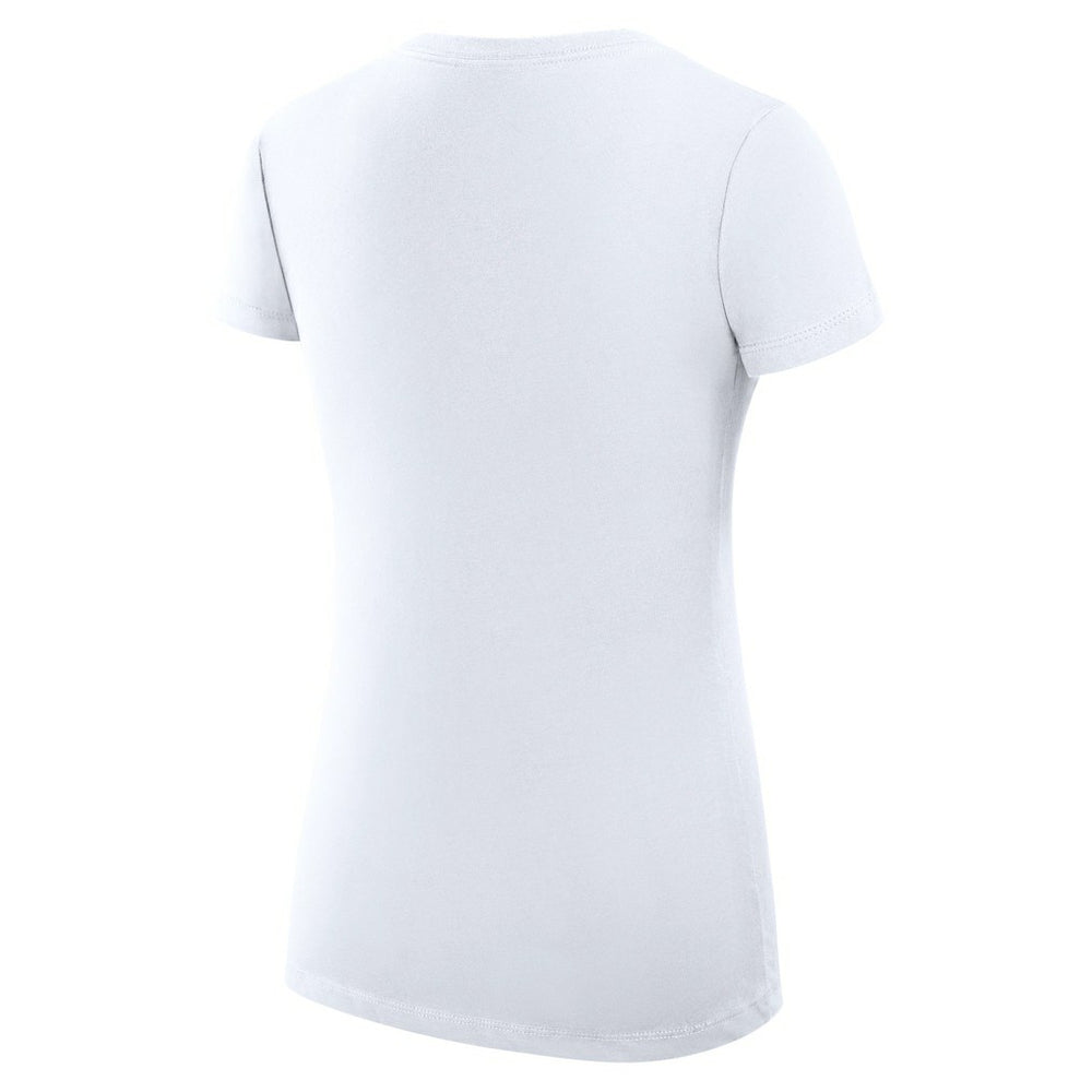 Indiana Pacers G-III 4Her by Carl Banks Women's Super-Slim Fit Lightweight Leopard Heart V-Neck T-Shirt White - NBA