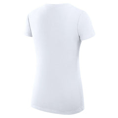 Indiana Pacers G-III 4Her by Carl Banks Women's Super-Slim Fit Lightweight Leopard Heart V-Neck T-Shirt White - NBA